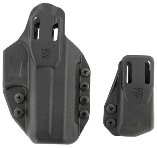 Picture of Blackhawk 416102Bk Stache Premium Kit Iwb Size 02 Black Polymer Belt Clip Compatible W/Glock 19/23/32/44/45 Includes Mag Carrier Ambidextrous 