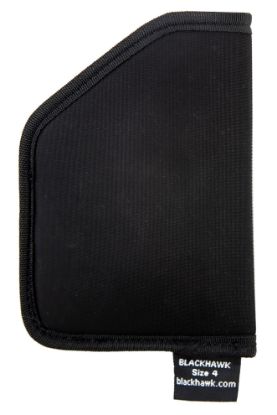 Picture of Blackhawk 40Tp04bk Tecgrip Pocket Size 04 Black Laminate Compatible W/Glock 42/43 Ambidextrous 