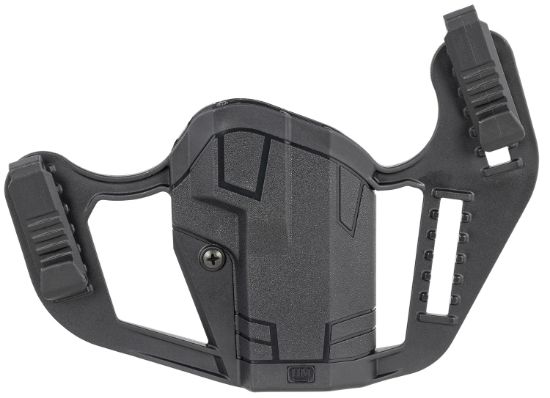 Picture of Uncle Mike's 79076 Apparition Iwb/Owb Belt Clip Mount Compatible W/Glock 48/S&W M&P Shield Ez Black Polymer Ambidextrous 