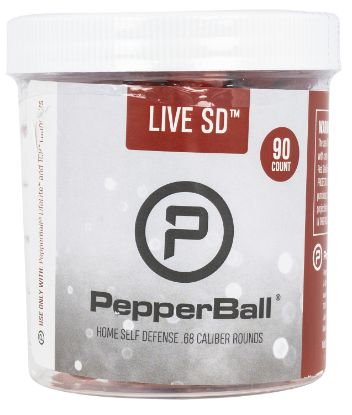 Picture of Pepperball 102060351 Live Sd Pepperballs Pava .09 Oz Red 90 Rds 