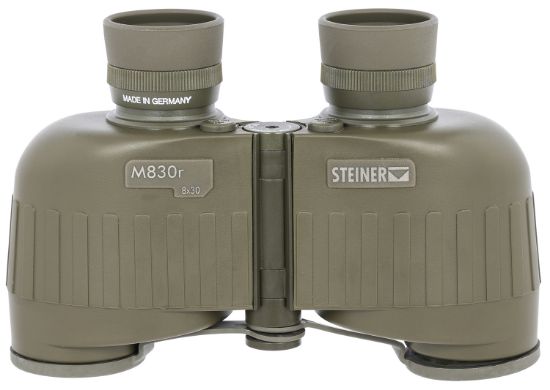 Picture of Steiner 2640 M830r 8X30mm Mil Radian Ranging Reticle Floating Prism, Sports-Auto Focus, Od Green Makrolon W/Rubber Armor 