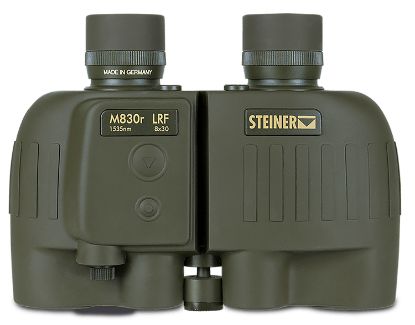 Picture of Steiner 2681 M830r Lrf 1535Nm 8X30mm Floating Prism, Sports-Auto Focus, Od Green Makrolon W/Rubber Armor Features Tripod Mount 