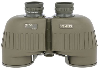 Picture of Steiner 2663 M1050 Laser Protection Filter 10X50mm Sumr Military Ranging Reticle Floating Prism Sports-Auto Focus, Od Green Makrolon W/Rubber Armor 