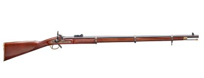 Picture of Taylors & Company 210033 Enfield Whitworth 451 Cal Percussion Musket Cap 36" Browned Hexagonal Barrel, Color Case Hardened Rec, Walnut Stock, Ladder Sight 