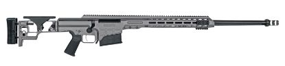 Picture of Barrett 18498 Mrad 6.5 Creedmoor 24" 10+1 Tungsten Gray Cerakote Gray Fixed Adjustable Comb Stock Black Polymer Grip Right Hand 