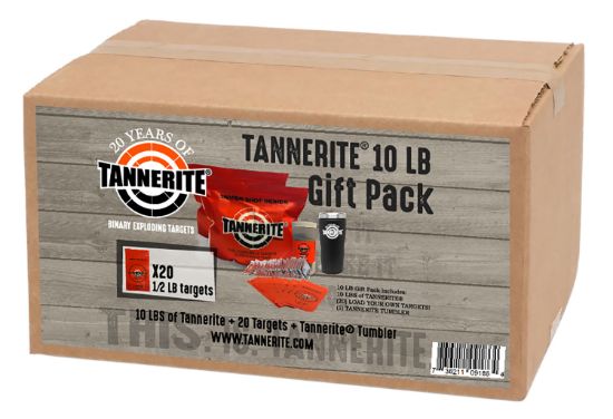 Picture of Tannerite Giftpack Thermal Tumbler Gift Pack Impact Enhancement Explosion White Vapor Centerfire Rifle Firearm 10 Lb Includes Tumbler 20 Targets 