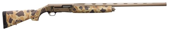 Picture of Browning 011430204 Silver Field 12 Gauge With 28" Barrel, 3.5" Chamber, 4+1 Capacity, Flat Dark Earth Cerakote Metal Finish & Vintage Tan Camo Synthetic Stock Right Hand (Full Size) 