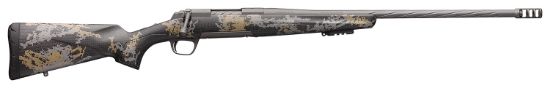 Picture of Browning 035540299 X-Bolt Mountain Pro 6.8 Western 3+1 24" Mb Fluted Tungsten Gray Cerakote Accent Graphic Black Carbon Fiber Stock Right Hand (Full Size) 