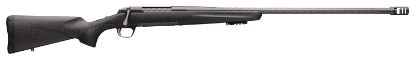 Picture of Browning 035543282 X-Bolt Pro Long Range 6.5 Creedmoor 4+1 26" Skip Fluted Heavy Barrel, Recoil Hawg Muzzle Brake, Spiral Fluted Bolt, Carbon Gray Elite Cerakote, Natural Carbon Fiber Stock 