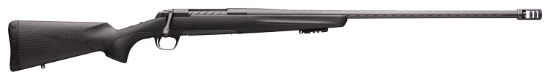 Picture of Browning 035543282 X-Bolt Pro Long Range 6.5 Creedmoor 4+1 26" Skip Fluted Heavy Barrel, Recoil Hawg Muzzle Brake, Spiral Fluted Bolt, Carbon Gray Elite Cerakote, Natural Carbon Fiber Stock 