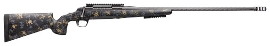 Picture of Browning 035544282 X-Bolt Pro 6.5 Creedmoor 4+1 22" Fluted Mb Carbon Gray Elite Cerakote Sonora Carbon Ambush Camo Fixed Mcmillan Game Scout Stock Right Hand (Full Size) 