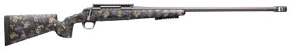 Picture of Browning 035545229 X-Bolt Pro Long Range 300 Win Mag 3+1 26" Fluted Mb Carbon Gray Elite Cerakote Sonora Carbon Ambush Camo Fixed Mcmillan Game Scout Stock Right Hand (Full Size) 