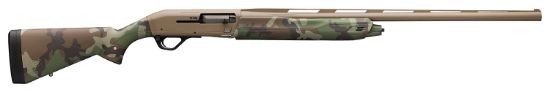 Picture of Winchester Repeating Arms 511290291 Sx4 Hybrid Hunter 12 Gauge 26" 4+1 3.5" Flat Dark Earth Cerakote Rec/Barrel Woodland Camo Stock Right Hand (Full Size) Includes 3 Invector-Plus Chokes 