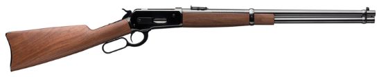 Picture of Winchester Repeating Arms 534281142 Model 1886 Saddle Ring Carbine 45-70 Gov 7+1 22" Polished Blued Round Barrel, Drilled & Tapped Steel Receiver, Grade I Oil Walnut Straight Grip Wood Stock 