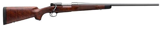 Picture of Winchester Repeating Arms 535203294 Model 70 Super Grade 6.5 Prc Caliber With 3+1 Capacity, 24" Barrel, Brushed Polish Blued Metal Finish & Satin Fancy Walnut Stock Right Hand (Full Size) 