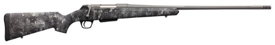 Picture of Winchester Guns 535776218 Xpr Extreme Hunter 7Mm-08 Rem 3+1 Cap 22" Mb Tungsten Gray Cerakote Rec Truetimber Midnight Stock Right Hand With Moa Trigger System (Full Size) No Sights 