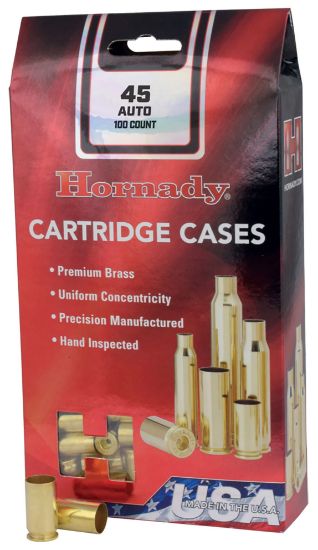 Picture of Hornady 8602 Unprimed Cases Cartridge 22 Hornet Rifle Brass 