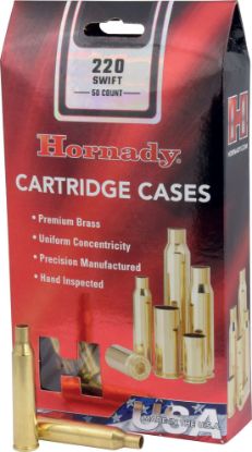 Picture of Hornady 8615 Unprimed Cases Cartridge 220 Swift Rifle Brass 