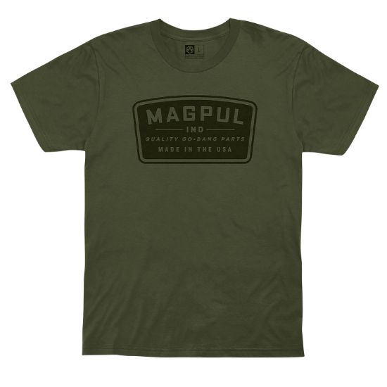 Picture of Magpul Mag1111-316-S Go Bang Parts Olive Drab Cotton Short Sleeve Small 