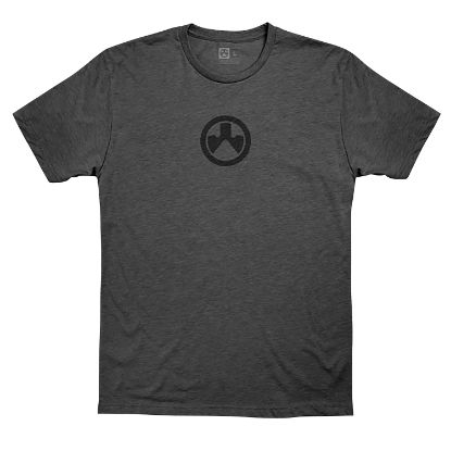 Picture of Magpul Mag1115-011-S Icon Logo Cvc Charcoal Heather Cotton/Polyester Short Sleeve Small 