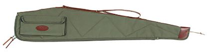 Picture of Boyt Harness Ogc4p4809 Signature Rifle Case 48" Waxed Od Green Canvas W/ Accessory Pocket & Harness Leather For Scoped Rifle 