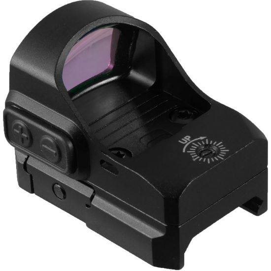 Picture of Truglo Tg-Tg8200b Tru-Tec Micro Black Hardcoat Anodized 1X 23X17mm 3 Moa Illuminated Red Dot Reticle Features Rmr Compatible 