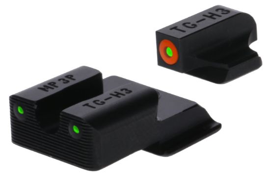 Picture of Truglo Tgtg231mp4c Tritium Pro Black | Green Tritium Orange Outline Front Sight Green Tritium Rear Sight 