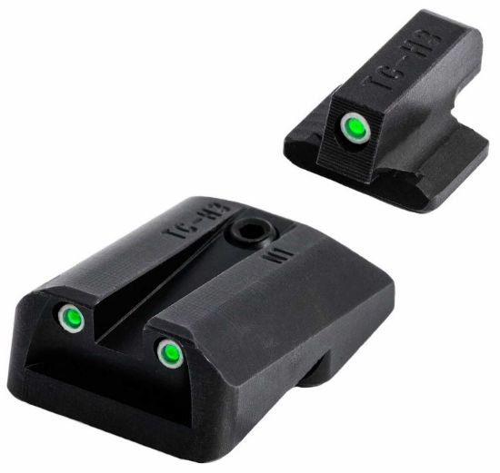 Picture of Truglo Tgtg231n3 Tritium Black | Green Tritium Front Sight Green Tritium Rear Sight 