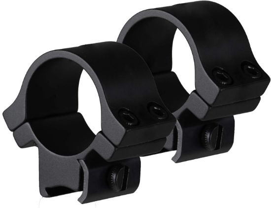 Picture of Truglo Tgtg8961b3 Lightweight Scope Rings Matte Black 1" Medium 4 Screws (2 Per Side) 