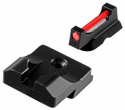 Picture of Truglo Tgtg132xd Fiber-Optic Pro Black | Red Fiber Optic Front Sight Black Rear Sight 