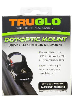 Picture of Truglo Tgtg8954u1 Universal Shotgun Rib Mounts Black 4-Post Mounting System 