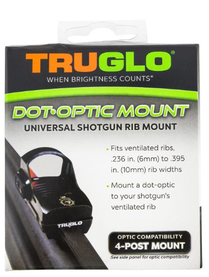 Picture of Truglo Tgtg8954u1 Universal Shotgun Rib Mounts Black 4-Post Mounting System 