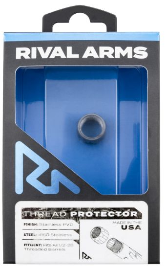 Picture of Rival Arms Rara300001d Thread Protector 9Mm Luger Stainless Pvd 416R Stainless Steel 1/2"-28 Tpi 