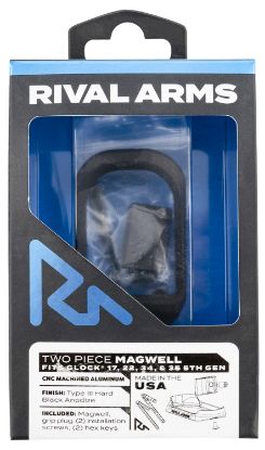 Picture of Rival Arms Rara70g121a Two Piece Magwell Compatible W/Gen5 Glock 17/22/34/35, Black Anodized Aluminum 