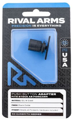 Picture of Rival Arms Ra-Ra92m5b Push Button Adapter Black Oxide 12L14 Steel For Ar Stock Forearm 