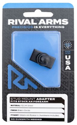 Picture of Rival Arms Ra-Ra92m6b Stud Mount Adapter 12L14 Steel Black Oxide For Ar Stock Forearm 