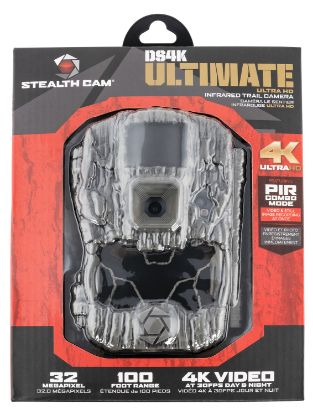 Picture of Stealth Cam Stcds4ku 4K Camera Dsk4 Ultimate Camo No Glow Ir Flash Up To 128Gb Sd Card Memory Features Integrated Python Provision Lock Latch 