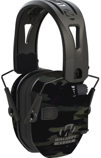 Picture of Walker's Gwprsemrhmccg Razor Slim Electronic Muff 23 Db Over The Head Gray Multicam/Black Polymer 