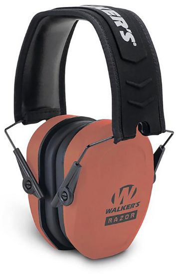 Picture of Walker's Gwprsmpascor Razor Slim Passive Muff 27 Db Over The Head Coral/Black Polymer 