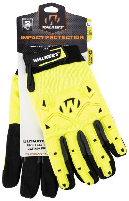 Picture of Walker's Gwpsfhvffil2sm Impact Protection Yellow/Black Synthetic/Synthetic Leather Small 