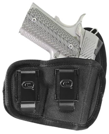 Picture of Crossfire Shooting Gear Crfcyclsa1c3r The Cyclone Iwb/Owb Size 03 Black Foam Laminate Belt Clip Fits Compact 3-3.50" Barrel Right Hand 