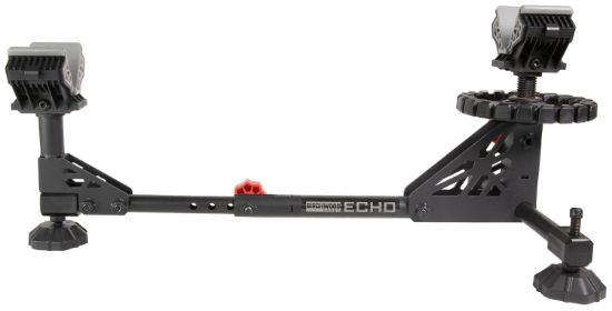 Picture of Birchwood Casey Esr Echo Shooting Rest Black Steel/Red Accents, Non-Slip Rubber Feet, Windage & Elevation Adjustments 