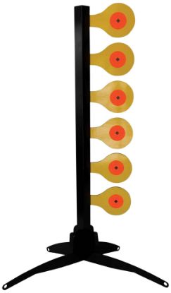 Picture of Birchwood Casey 47430 World Of Targets Handgun Dueling Tree Circle W/Diamond Center Steel Target 48.50" H X 28.50" W X 23" D 