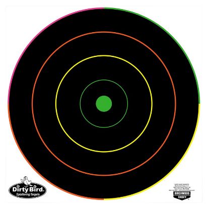 Picture of Birchwood Casey 35870 Dirty Bird Bullseye Tagboard Target 12" 100 Per Pkg 