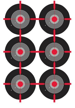 Picture of Birchwood Casey 35703 Dirty Bird Bullseye Tagboard Target 12" X 18" 100 Per Pkg 