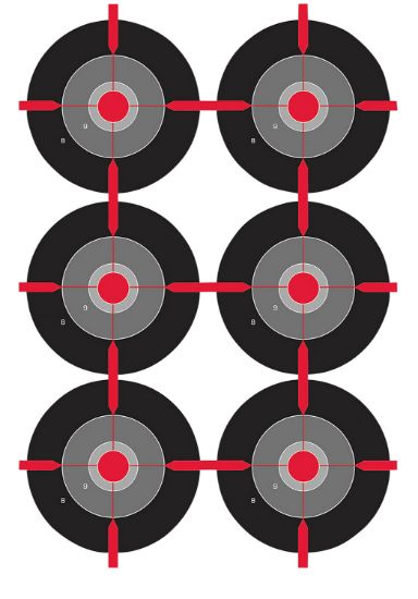 Picture of Birchwood Casey 35703 Dirty Bird Bullseye Tagboard Target 12" X 18" 100 Per Pkg 