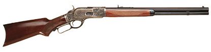 Picture of Cimarron Ca213 1873 Short Deluxe Full Size 38 Special 357 Mag 10+1, 20" Blued Octagon Steel Barrel, Color Case Hardened Steel Receiver, Walnut Fixed Pistol Grip Stock, Right Hand 