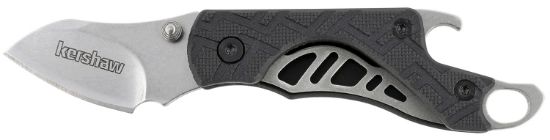 Picture of Kershaw 1025X Cinder 1.40" Folding Drop Point Plain Stonewashed 3Cr13mov Ss Blade Black Glass-Filled Nylon Handle Includes Key Ring 