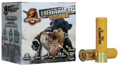 Picture of Hevi-Shot Hs29225 Hevi-Hammer Upland 20 Gauge 3" 7/8 Oz Steel/ Bismuth 5 Shot 25 Per Box/ 10 Case 