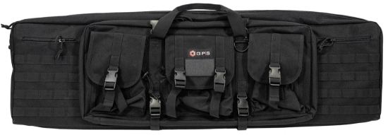 Picture of Gps Bags Drc42 Double Rifle Case Black 600D Polyester W/ 2 Padded Pistol Sleeves Molle Webbing & Lockable Zippers 